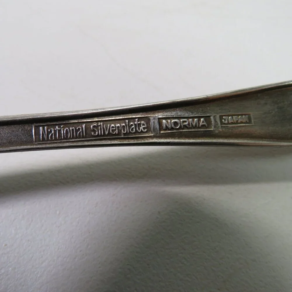 Norma pattern Silver Plated Jelly Server or Bonbon Spoon 1907 Tarnished Serving